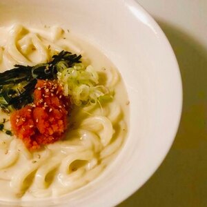 5分でできる*明太クリームうどん